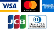 5大国際ブランド（Visa、MasterCard、JCB、AMEX、Diners）のほか、日本国内の各種クレジットカードに対応しております。